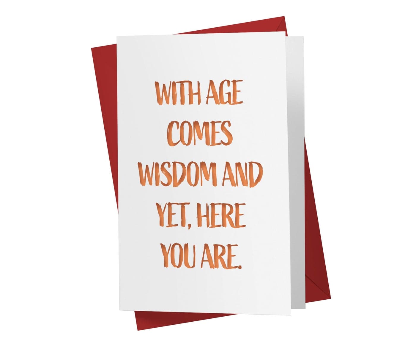 Karto Funny Birthday Card for Men Women - Large 5.5x8.5 inch Happy Birthday Cards for Mom Dad Brother Sister - 30th 40th 50th 60th 70th - Wisdom