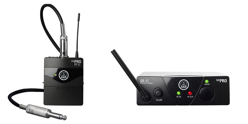 AKG Pro Audio WMS40MINI Wireless Microphone System Instrumental Set Band US25D with SR40 Receiver and PT40 Mini Pocket Transmitter