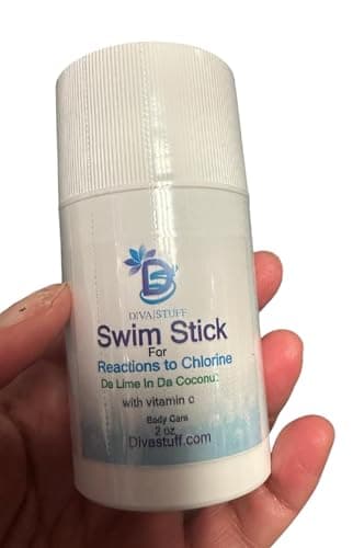 Diva Stuff Pre Swim Stick Extra Strength Chlorine Neutralizing Lotion Bar For BodyTreats Hives Rashes Itchiness Dry Skin and Other Reactions To Chlorine Use Before Swimming