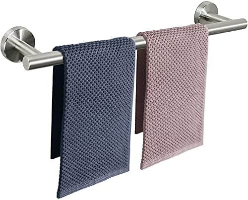 NearMoon Bath Towel Bar Bath Accessories Thicken Stainless Steel Shower Towel Rack for Bathroom Towel Holder Wall Mounted 1 Pack Brushed Gold 26 Inch