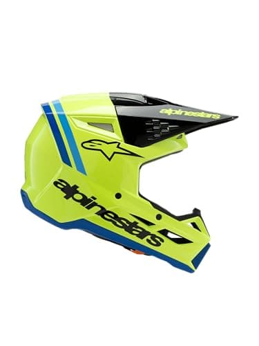 Alpinestars SM3 Youth Radium Helmet ECE06DOT YM Yellow FluoBlackBlue Glossy