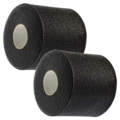 McDavid Athletic Foam UnderWrap, Lightweight Sports Wrap for Pre-Taping Support & Protection, All-Day Comfort, Black, 2-Pack (30 yards each)