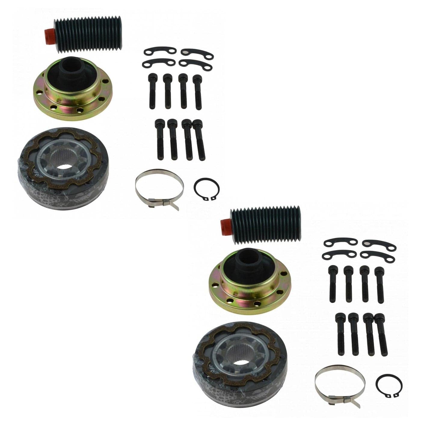 TRQ Rear CV Prop Drive Shaft Joint Rebuild Repair Set Compatible with 0713 Jeep Wrangler JK
