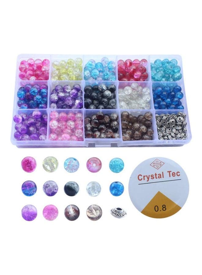 350-Piece DIY Glass Bead Set