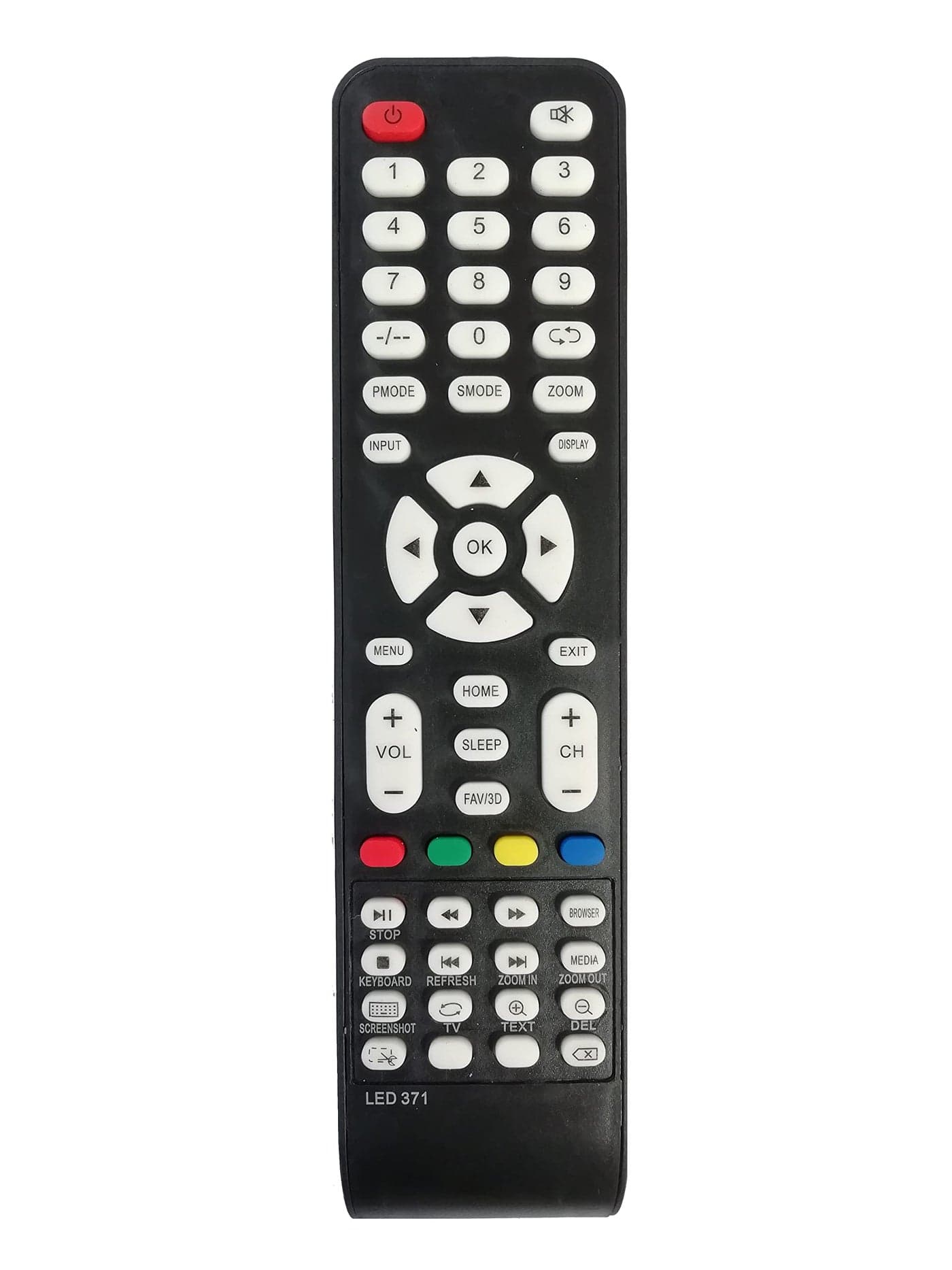 LipiWorld® LED371 LCD Smart TV Universal Remote Control Compatible for HM Led All Non Branded/Local/Chinese LED LCD