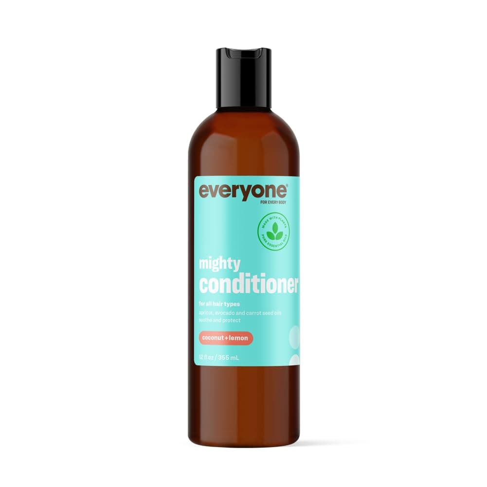 Everyone Hair Care Conditioner Coconut Lemon Mighty 12 fl oz Bottle Wash Leave In Hydrating Conditioner Deep Moisturizing Sulfate Free Paraben Free