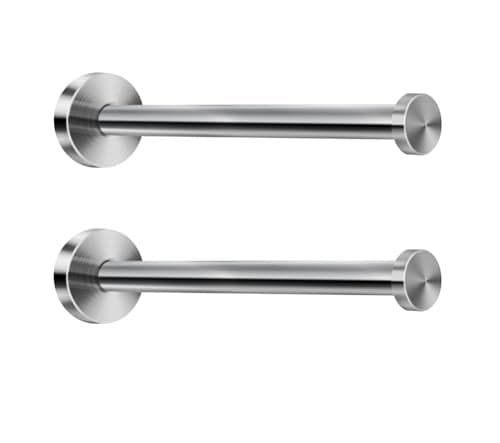 NELXULAS Brushed Stainless Steel Bath Towel Robe Hooks Single Super Heavy Duty Wall Mount Hook, Fit for Bedroom,Living Room, Bathroom and Fitting Room, Office, (8", 2 PCS)
