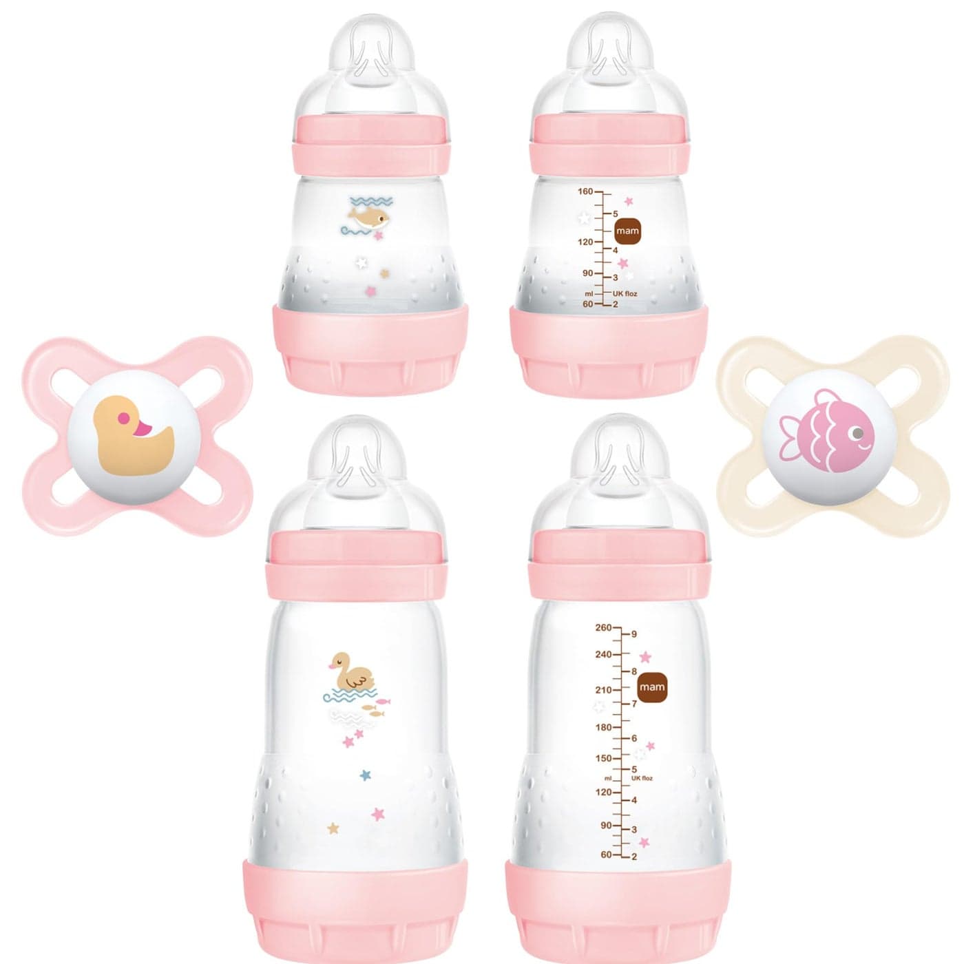 Newborn Essentials "Feed & Soothe" Set (6-Piece), Girl, Light Orange