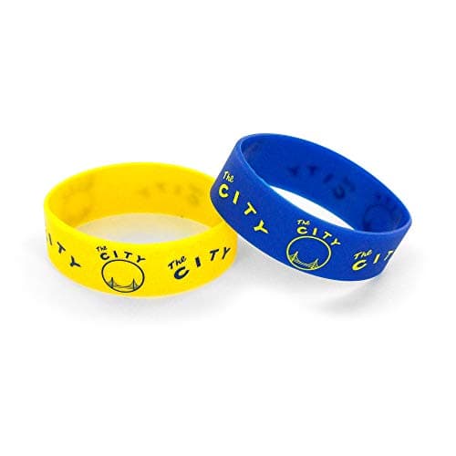 Aminco NBA Golden State Warriors The City Wide Bracelet, 2-Pack, 4