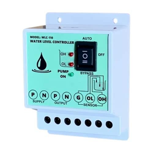 XCELLENT Fully Automatic Water Level Controller and Indicator with 3 Sensors (White)