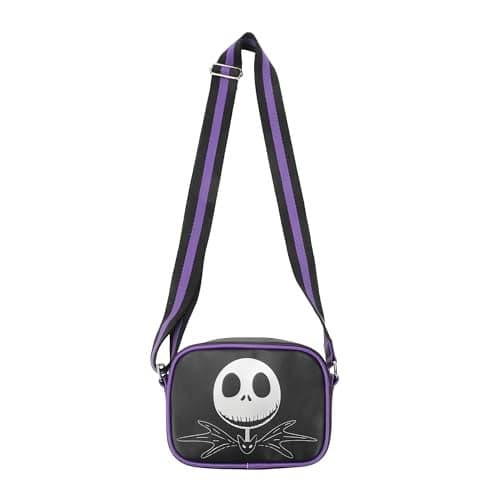 Nightmare Before Christmas Jack Skellington Black 7" Crossbody Bag