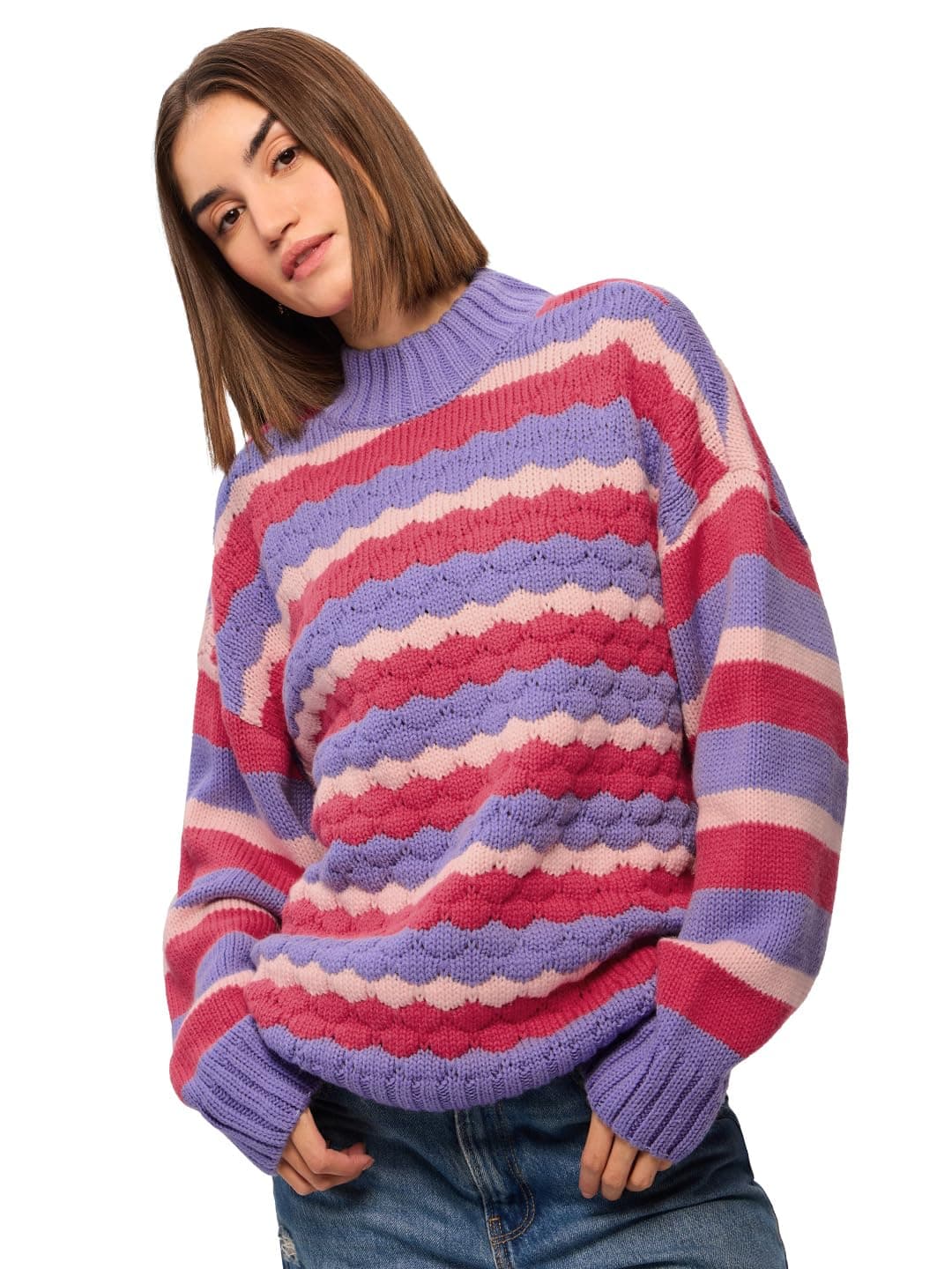 The Souled Store Originals : Cherry Blossom Women Oversized Sweater