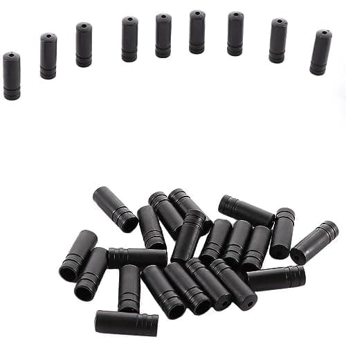 Kopida 50 Pcs Bicycle Brake Cable Housing Ferrule End Caps, Plastic Bike Shift Cable End Caps, 4mm Shifter Housing Wire Line Pipe Ferrules