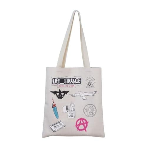 MNIGIU Life Strange Tote Bag Life Strange Merch Life Strange Fans Gift Chloe Max Lover Gift (Life Tote)