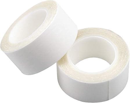 Natuce 2 Rolls 6 Meters Wig Tape 20mm Hypoallergenic Double Sided Wig Tape Double Sided Wig Tape Roll Body Tape Toupee Tape Body Adhesive Tape for Hair Extensions