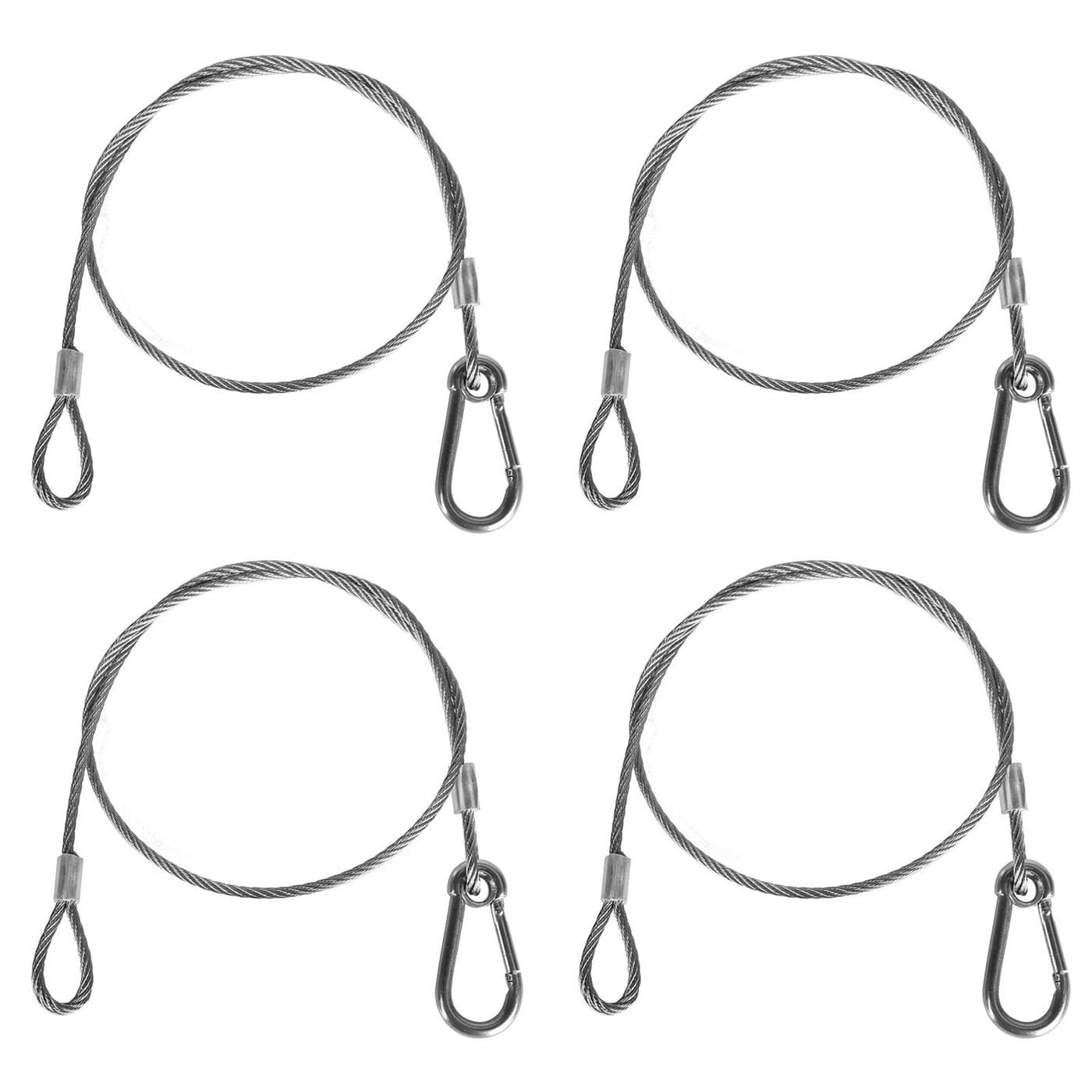 Safety Cable Lock Stainless Steel Cable with Loops Heavy Duty Bike Lock Hook Flexible Security Steel Cable Wire Lock and Chain for Luggage Hanging Light Plant Picture