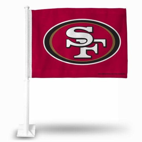 Rico Industries NFL Football San Francisco 49ers Standard Double Sided Car Flag 16 x 19.5-"