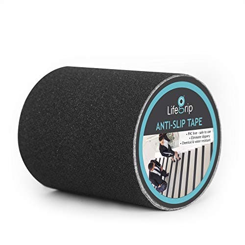 Anti Slip Traction Tape 6 Inch x 30 Foot Best Grip Friction Abrasive Adhesive for Stairs Tread Step Indoor Outdoor 6 X 30
