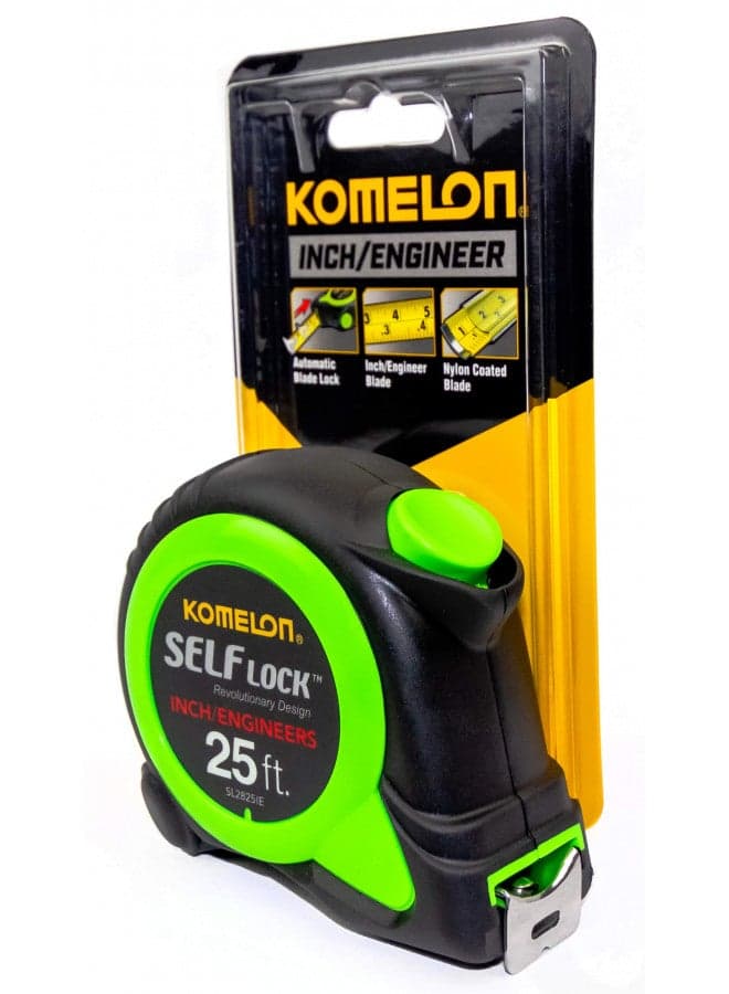 Komelon SL2825IE 25ft. Self Lock Tape Measure
