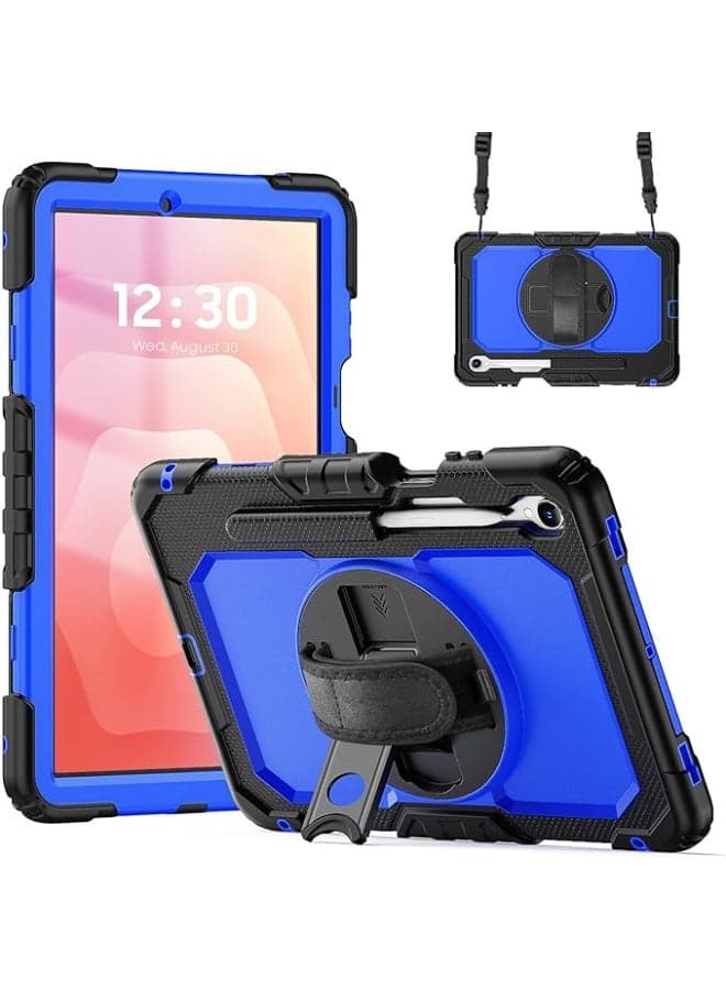 Shockproof Heavy Duty Rugged Case for Samsung Galaxy Tab S11 11 Inch 2025 Tablet with Hidden Stand Hand Strap and Shoulder Strap