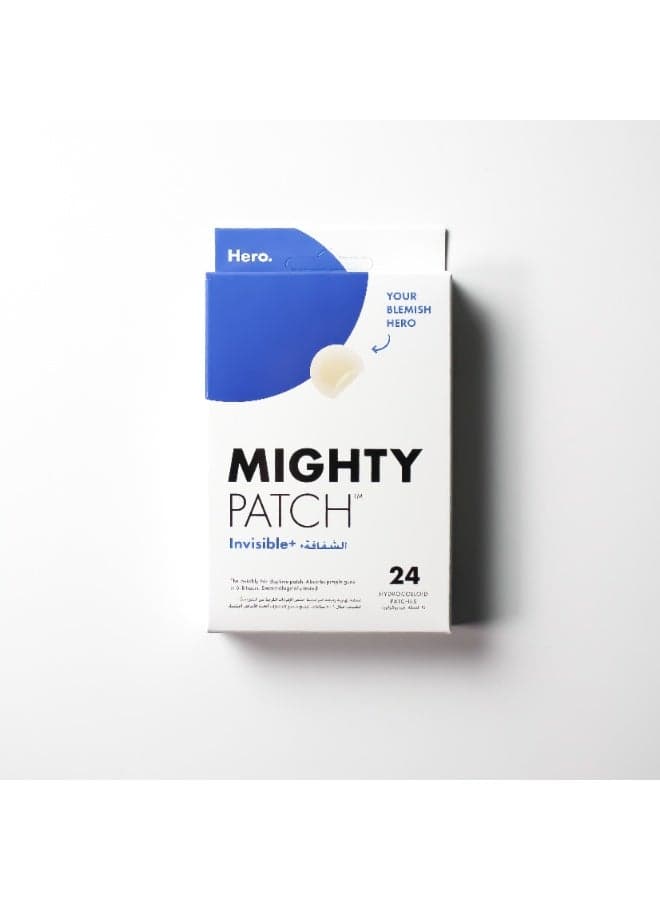 Hero Mighty Invisible Patch - Daytime Hydrocolloid Acne Pimple Patches for Covering Zits and Blemishes, Ultra Thin Spot Stickers for Face and Skin (24 Count)