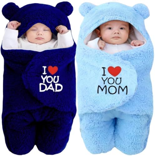 BRANDONN New Born Baby Bedding Set Combo Pack of Swaddle Crib Wrapper for Baby Boys and Girls Pack of 2, (0-6 Months)