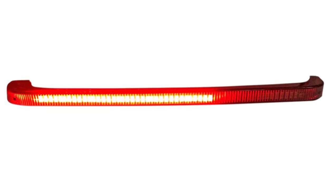Custom Dynamics Low Profile Red Sequential Bagz Saddlebag Lights for 14 HD Touring Models Smoked Lens with Turn Signal Decoder Module