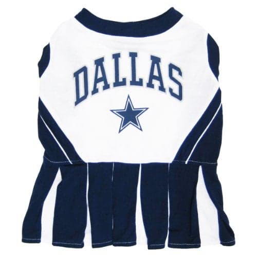 Pets First Dallas Cowboys NFL Cheerleader Dress For Dogs - Size Small