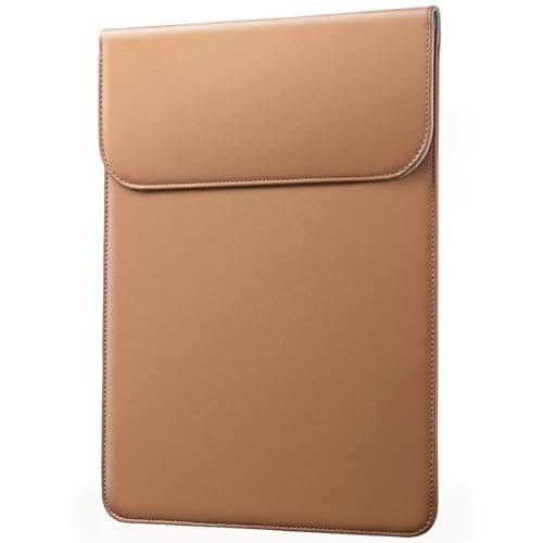 JETech Slim Laptop Sleeve for MacBook Neo A18 Pro MacBook Air 13Inch M2M3M4M5 20222026 MacBook Pro 13Inch M1M2 20162022 PU Leather Case Brown