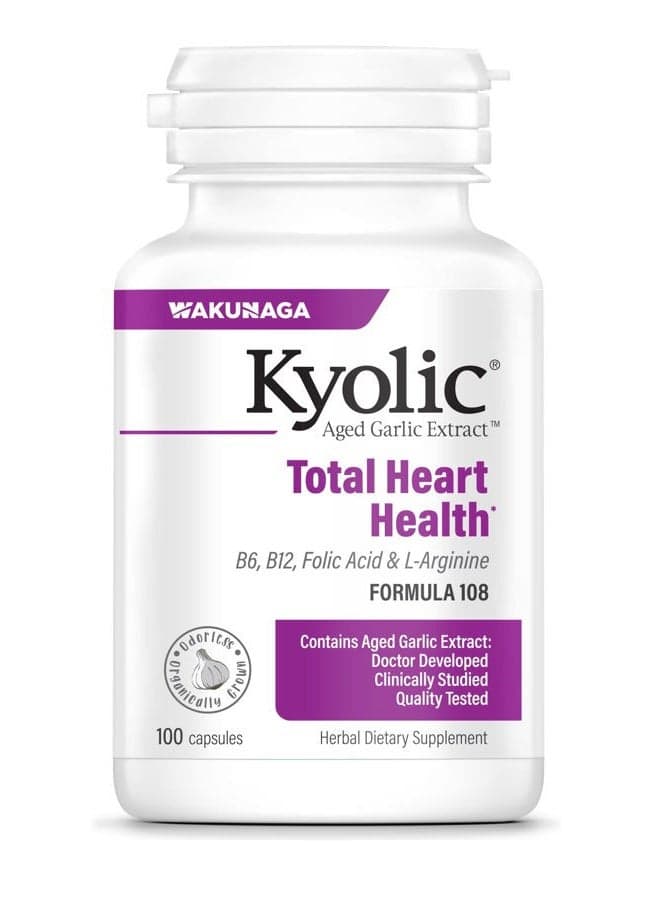 Aged Garlic Extract Formula 108, Total Heart Health, 100 Capsules