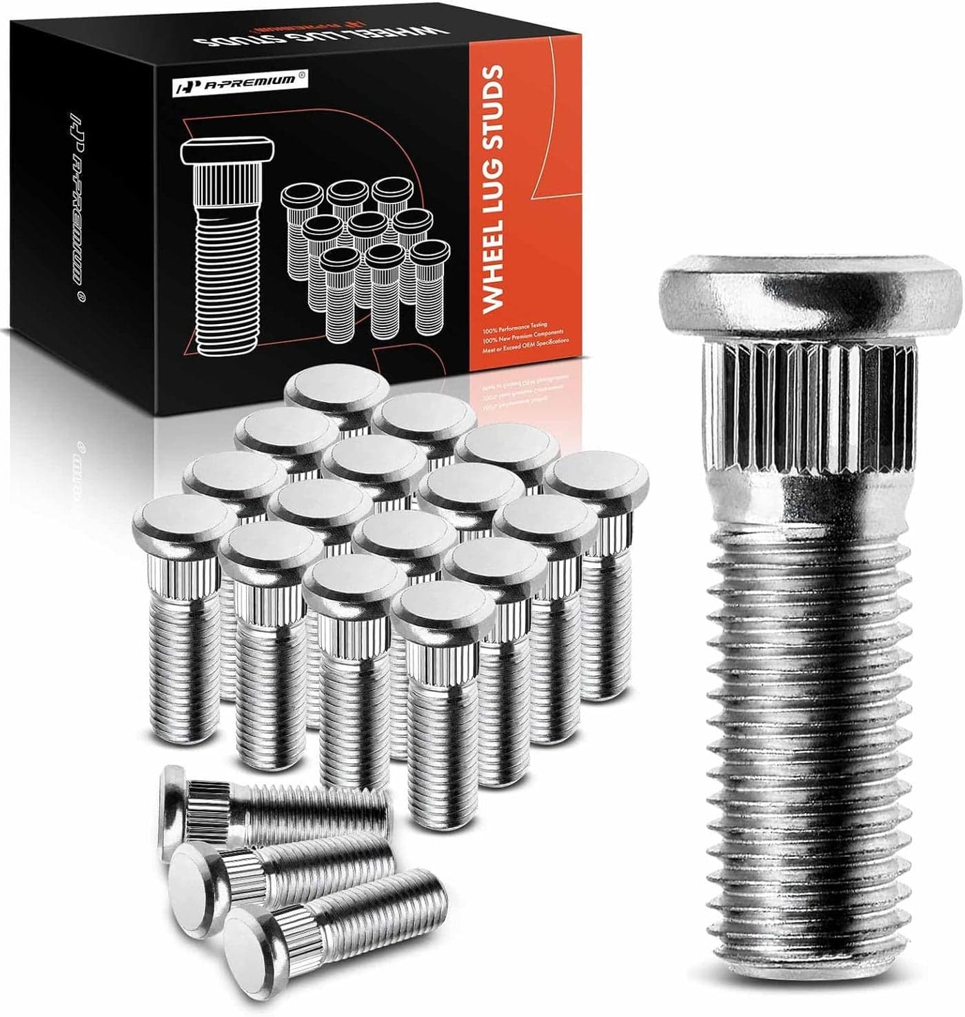 A-Premium 20Pcs M12-1.5 Wheel Studs for Toyota and Chevrolet Models