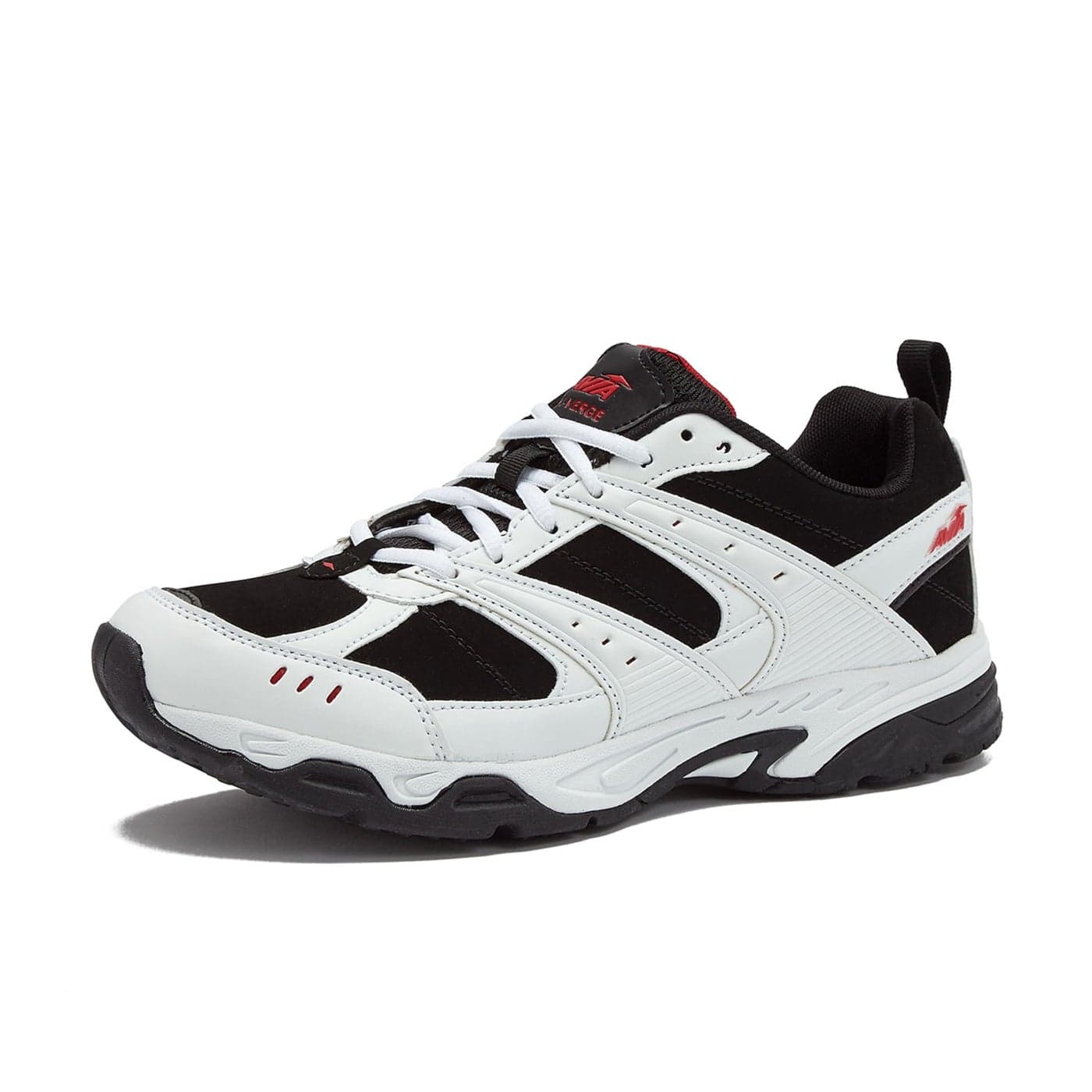 Avia AviVerge Mens Sneakers Cross Trainer Mens Tennis Shoes Pickleball or Walking Shoes for Men WhiteBlackRed 105 Medium