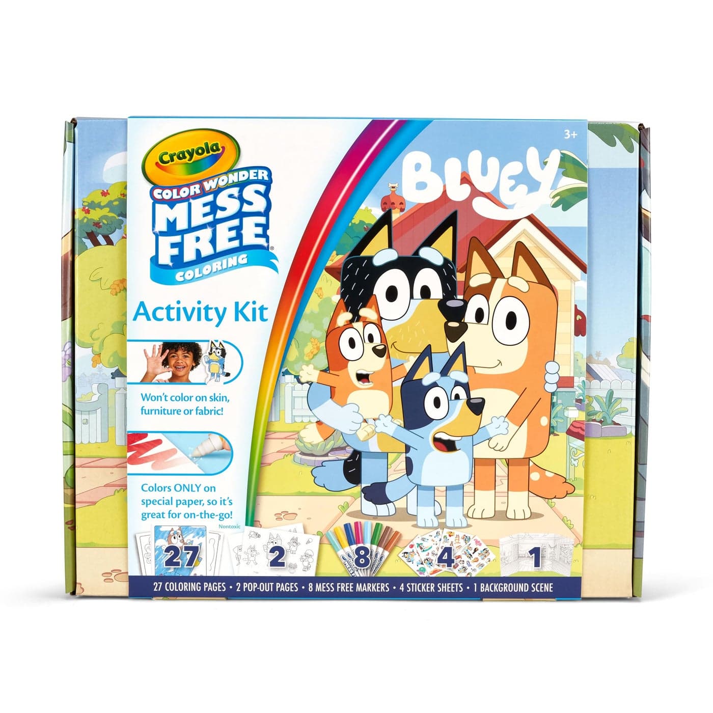 Crayola Color Wonder Bluey Activity Kit, Mess Free Coloring, Toddler Travel Activity, Bluey Toys for Kids, Gifts for Boys & Girls, 3+