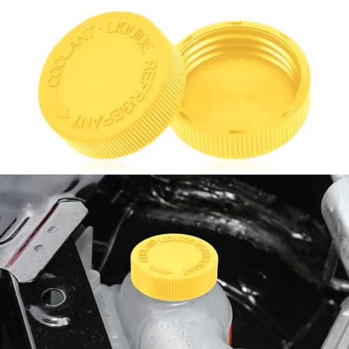 Lyxheth 2PCS Coolant Reservoir Cap Radiator Reservoir Cap Engine Radiator Water Tank Caps Coolant Caps OEM2171279900 Car Coolant Water Tank Reservoir Cap Compatible with Infiniti Nissan Yellow