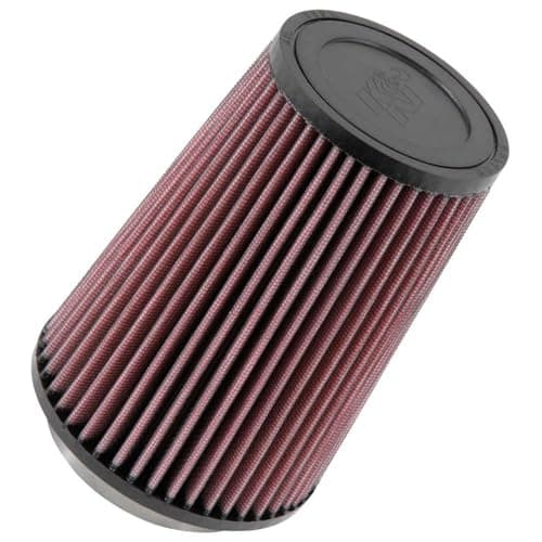 K&N High-Flow Original Lifetime Universal Clamp-On Air Filter: High Performance, Premium: Flange Diameter: 3.3125 In, Filter Height: 6.5 In, Flange Length: 0.625 In, Shape: Round Tapered, RU-2710