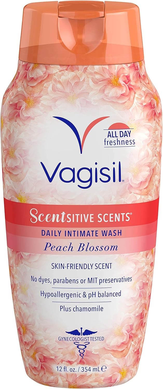 Vagisil Scentsitive Scents Daily Feminine Intimate Wash For Women Plus Chamomile AllDay Freshness Hypoallergenic skinfriendly Peach Blossom Scent 354ml
