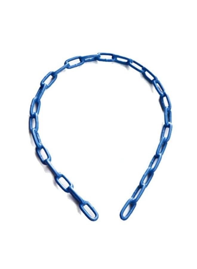 1pc Outdoor Swing Plastic Coated Steel Chain - Blue 150cm
