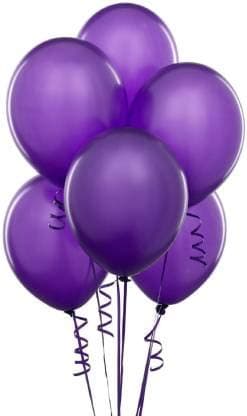 Balloonistics 10 Inch (Pack of 50) Balloons for Birthday Decoration, Decoration for Weddings, Engagement, Baby Shower, 1st Birthday, Anniversary Party, Birthday Party Supplies (Purple)