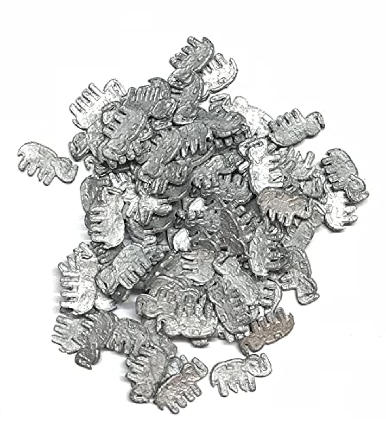 Krisah 11 pcs Elephant Figurines Ranga Remedy Patri Dosh Removal Lead Grey