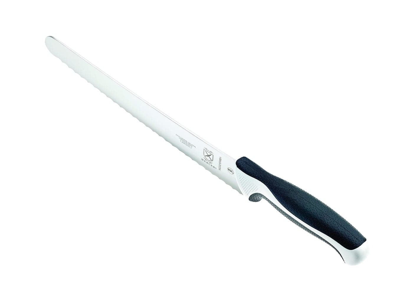 Mercer Culinary M23210WBH Mercer Culinary Millennia 10Inch Wide Wavy Edge Bread Knife White