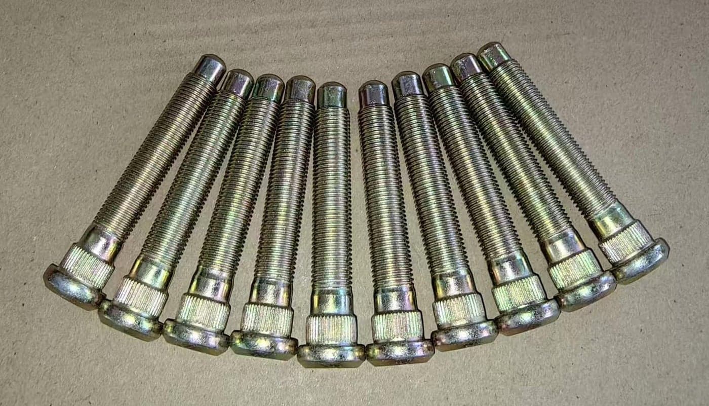 10PCS M12-1.25 Extended 3" Wheel Studs Compatible with Subaru Legacy, XV Crosstrek BRZ, Ascent, Impreza, B9, Tribeca, Forester, WRX, STI, Outback Models