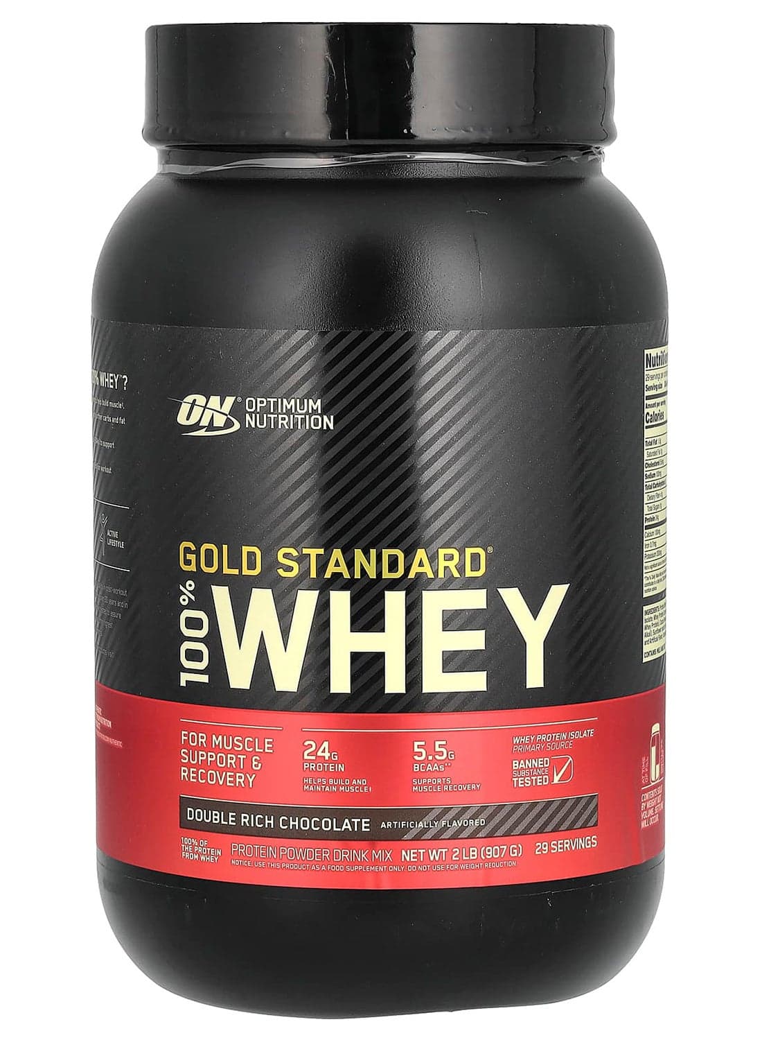 Gold Standard 100% Whey, Double Rich Chocolate, 2 lb (907 g)
