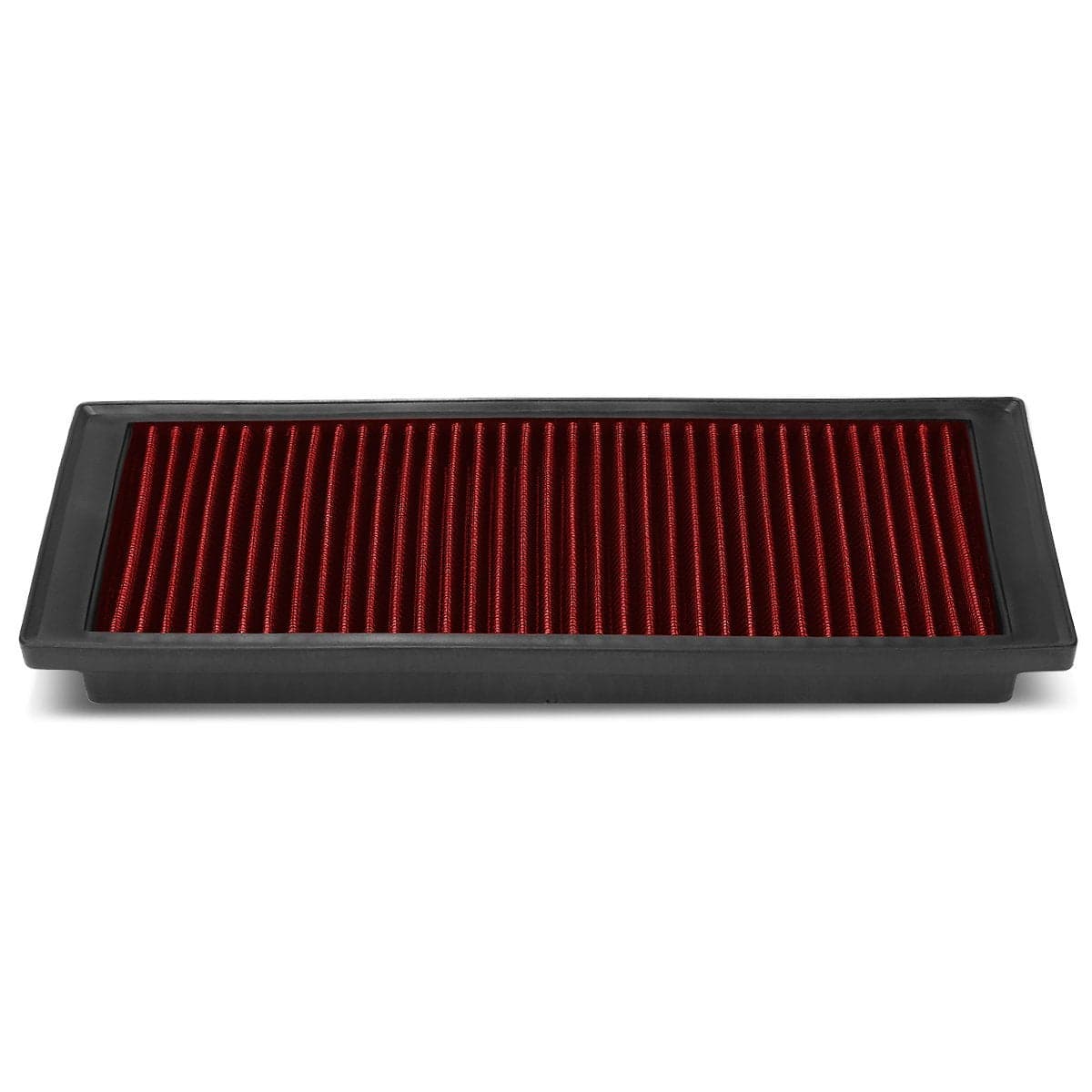 DNA Motoring AFPN054RD Clean Air Washable Drop In Panel Air Filter Power Acceleration Improve Compatible with 0917 A3 0809 TT 0709 Eos 1213 Golf 0608 GTI Jetta Passat