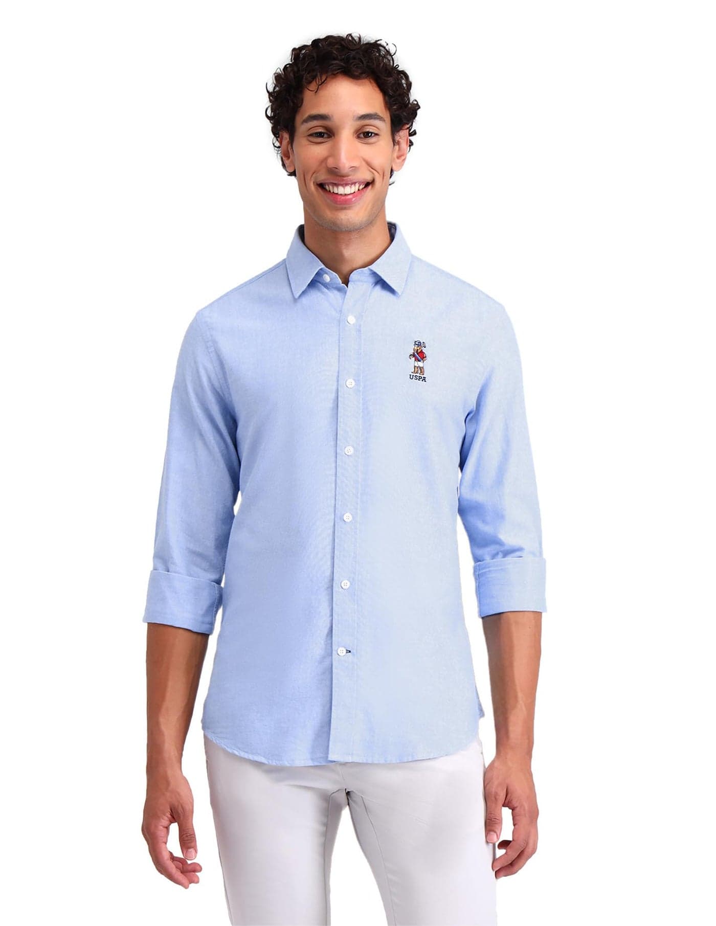 U.S. POLO ASSN. Solid Tailored Fit Shirt
