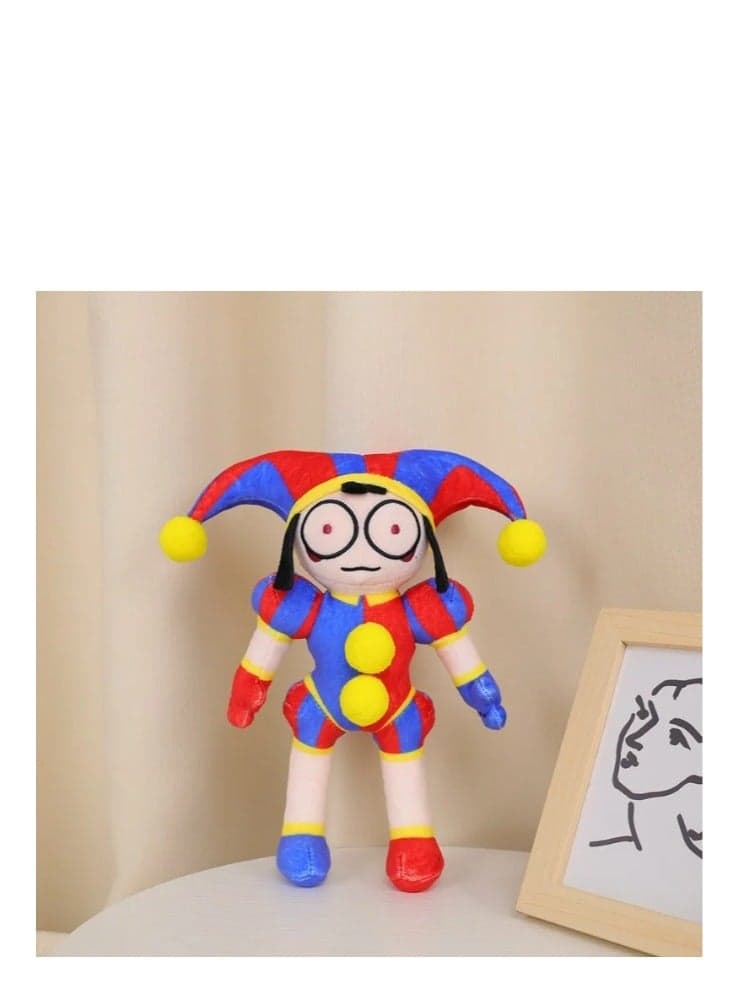 The Amazing Digital Circus Plush Doll - Cute Cartoon Stuffed Animal Plushie Doll Perfect Pomni Jester Collectible Toy for Kids and Fans, Ideal Birthday Gift 25cm