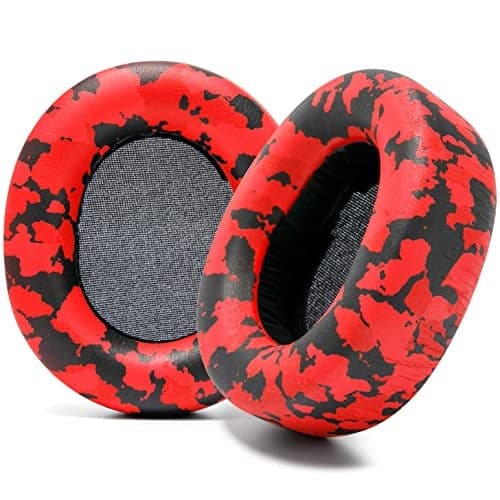 WC PadZ Nova Pro Wireless - Replacement Earpads for Arctis Nova Pro Wireless, Nova Elite & Nova Pro Omni, by Wicked Cushions, Extra Thick & Comfortable | Red Camo