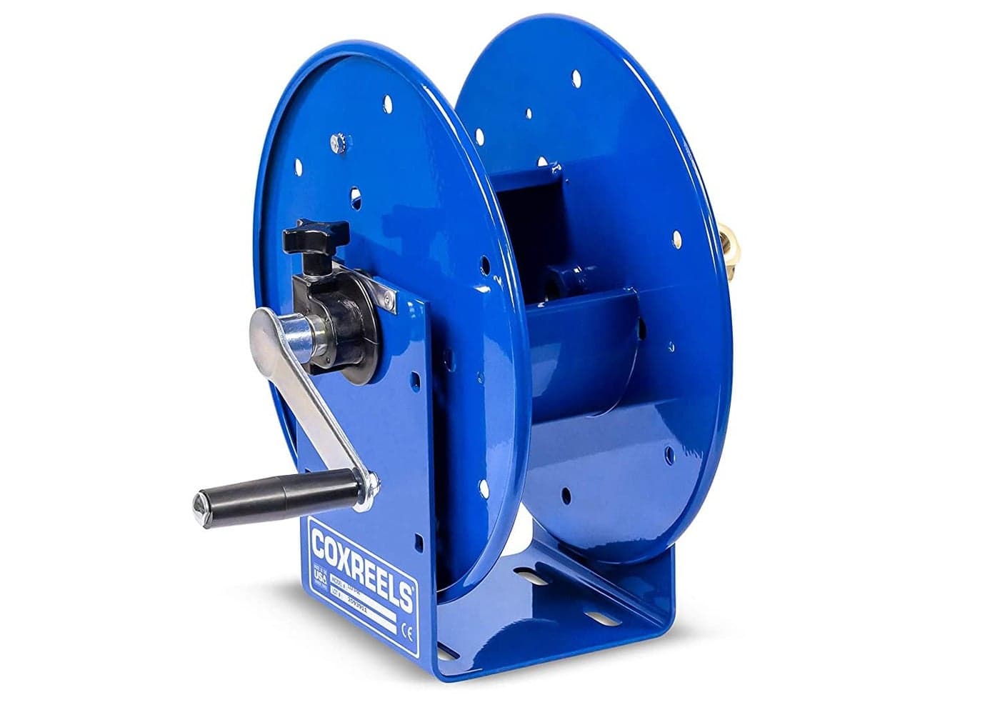 Coxreels 112350 Compact Hand Crank Steel Hose Reel 4000 PSI Holds 38 x 50 Length Hose Perfect for Air Compressor Garden Pressure Washer Electric Hoses Hose Not Included Made in USA