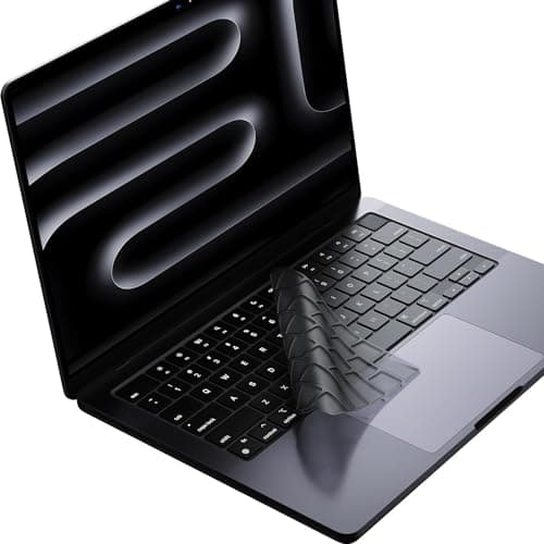 CASOSHIELD Premium Keyboard Cover for 2025-2021 MacBook Pro 14 16 inch M4 M3 M2 M1 Pro/Max, MacBook Air 15" 13.6" M4 M3 M2 Chip A3241 A3114 A2941 A3240 A3113 A2681 Ultra Thin Skin, Tinted