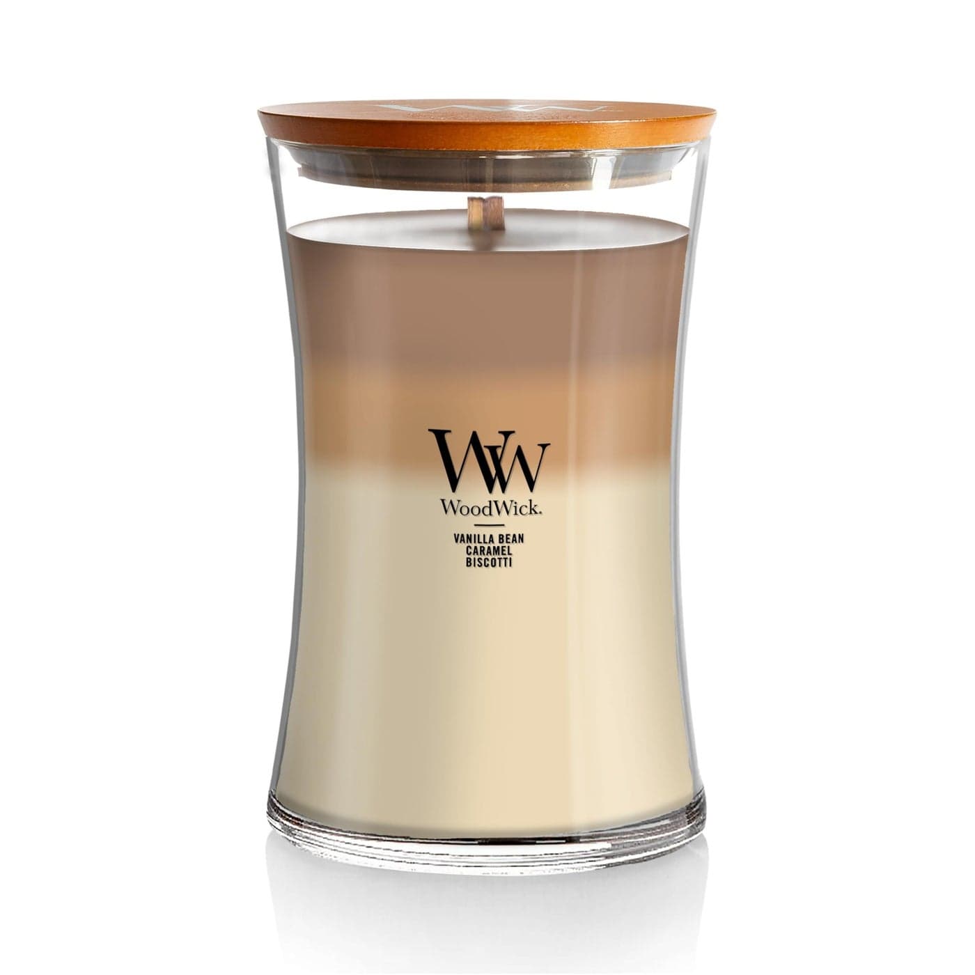 WoodWick Caf Sweets Scented Large Hourglass Candle Crackles as it Burns Up to 180 hr Burn time Perfect for Gifting or Home dcor 21oz