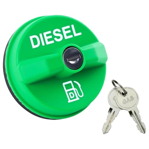 10591D Locking Diesel Gas Cap Diesel fuel tank cap Compatible with Chevy Silverado Express C3500 K3500 Dodge Ram 3500 W350 D350 Ford F250 E350 GMC Sierra Savana Replaces 105919MGC791 MGC791